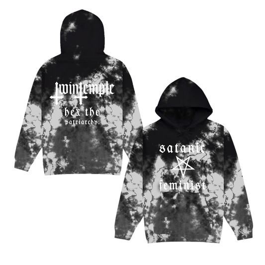 Satanic Feminist Custom Dye Hoodie