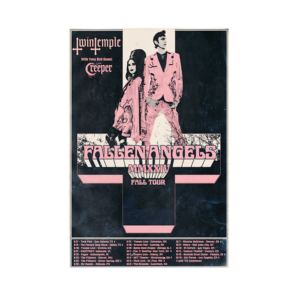 Official Twin Temple Store - Fallen Angeles MMXXIV Tour Poster